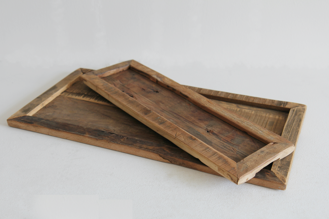 Wooden Oblong Tray / Large